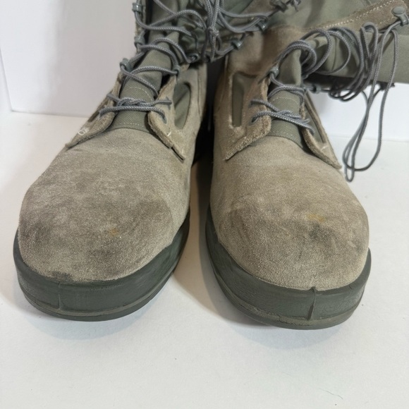 Belleville 600 ST Hot Weather Steel Toe Military Boots Tan Green Size 12 R - Picture 2 of 8